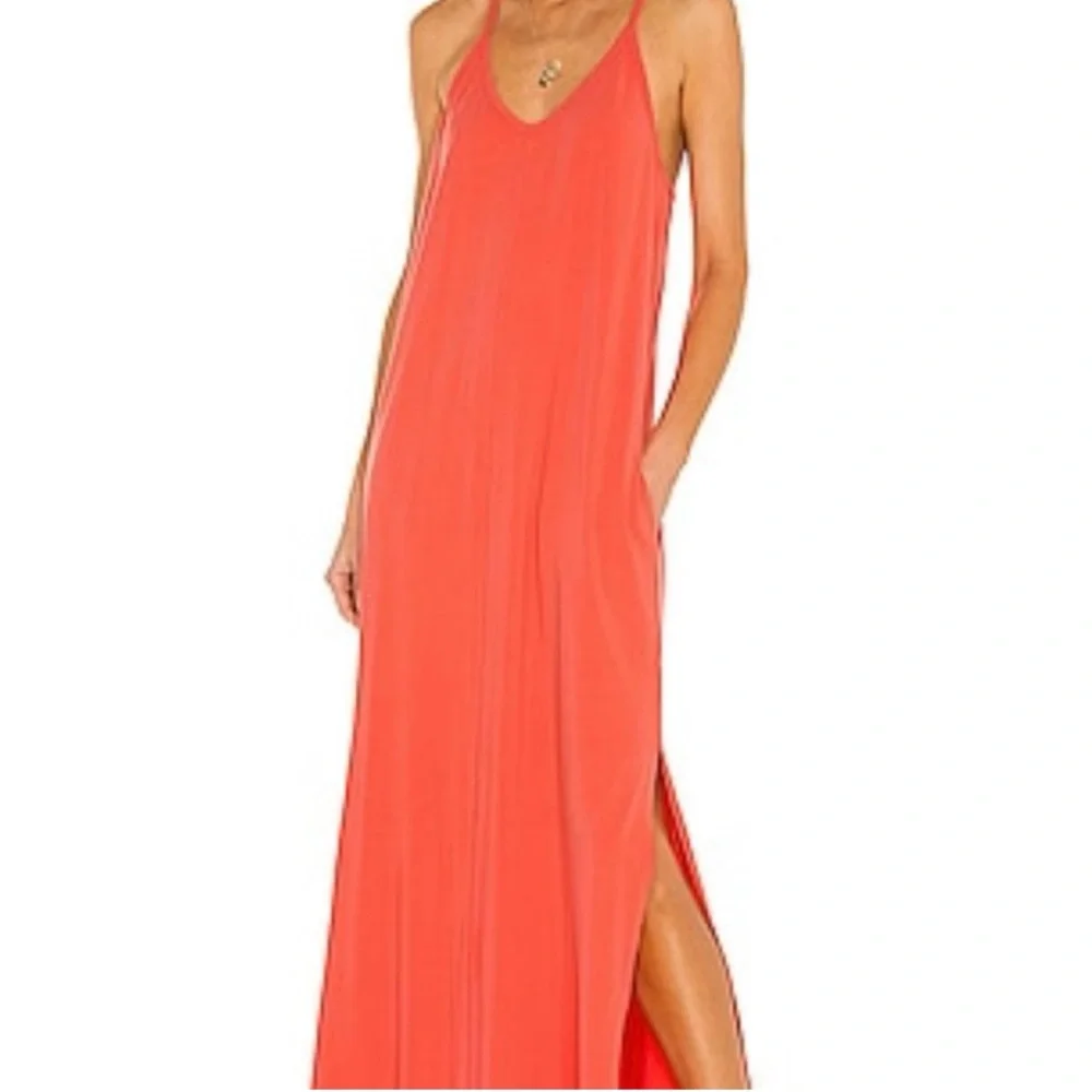 Bobi Coral Maxi Dress - Picture 1 of 5